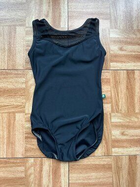 Luckyleo Dancewear Black Leotard Adult XS